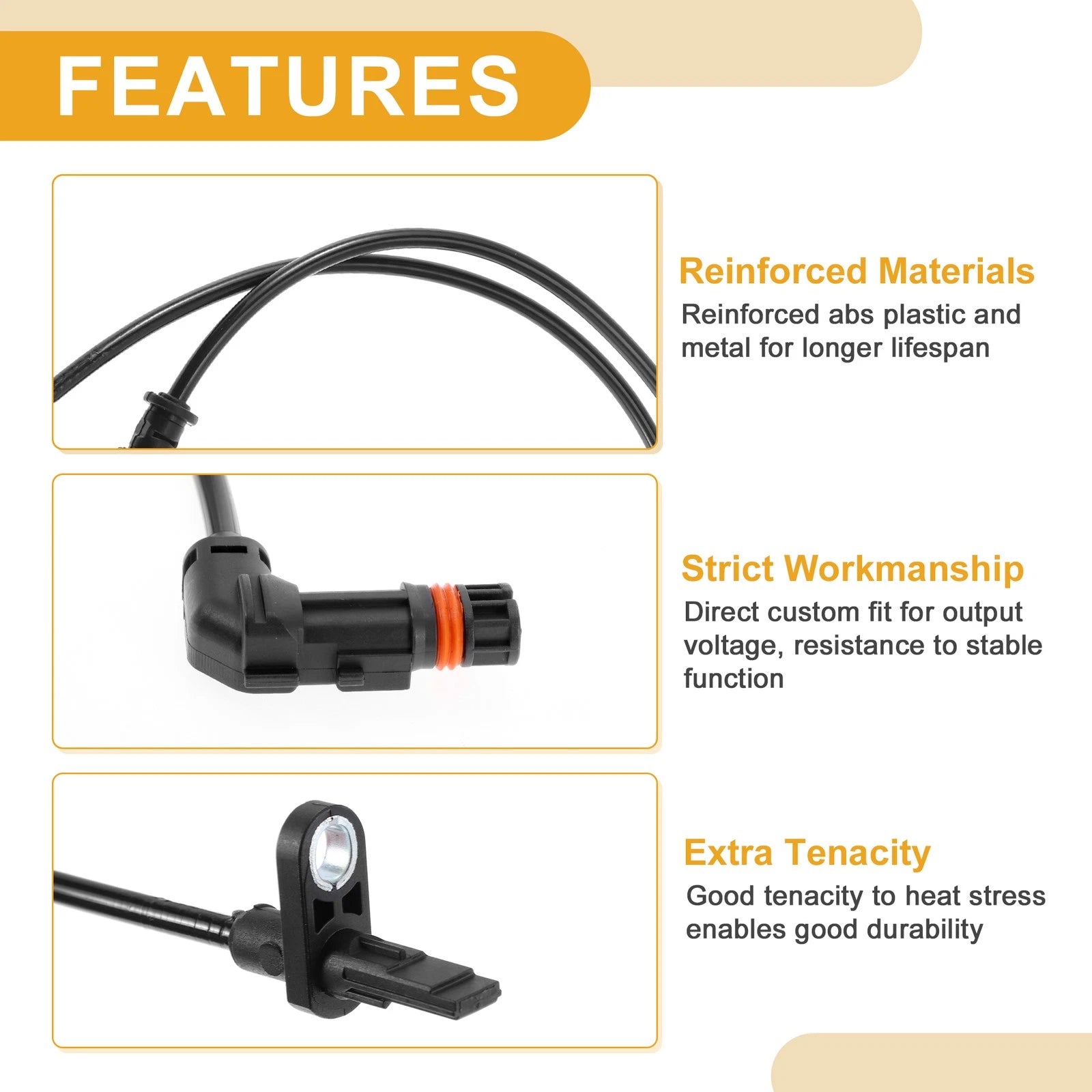 ABS Wheel Speed Sensor No. 2125400517 for Mercedes-Benz E550 (2010–2017)