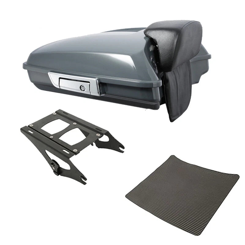 Razor Trunk Backrest Pad for Harley Road King (2014–2026) Gunship Gray