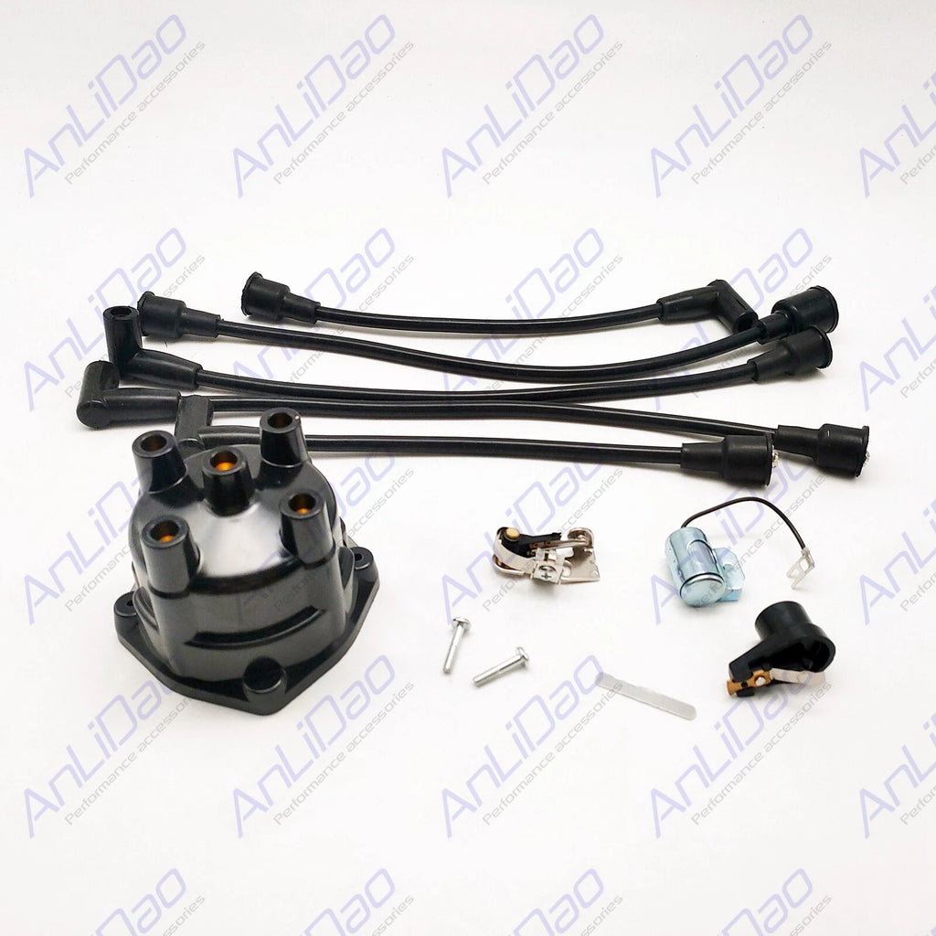 Distributor Ignition Wire Cap Rotor Kit for Mercruiser 4 cyl 3.0L 2.5