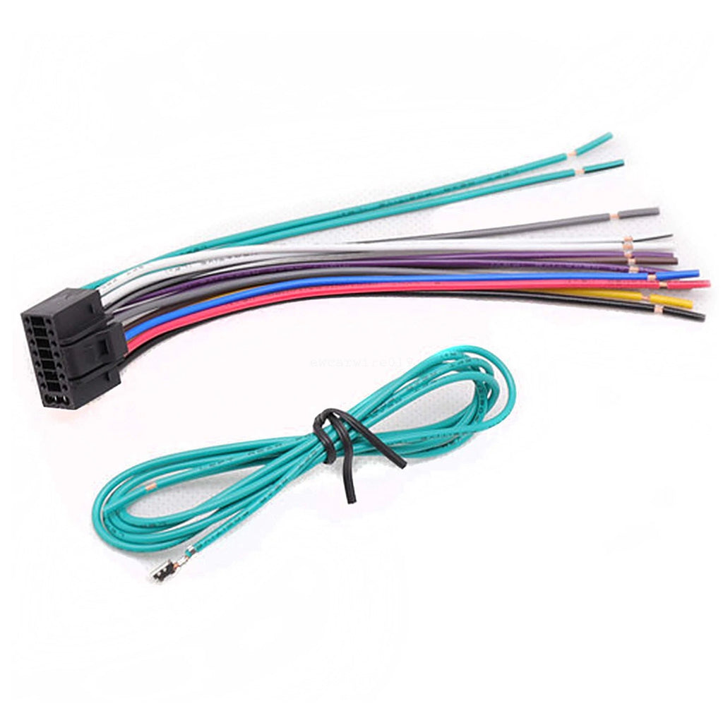 16 Pin Radio Stereo CD Player Plug Wire Harness for Kenwood KDC-7080
