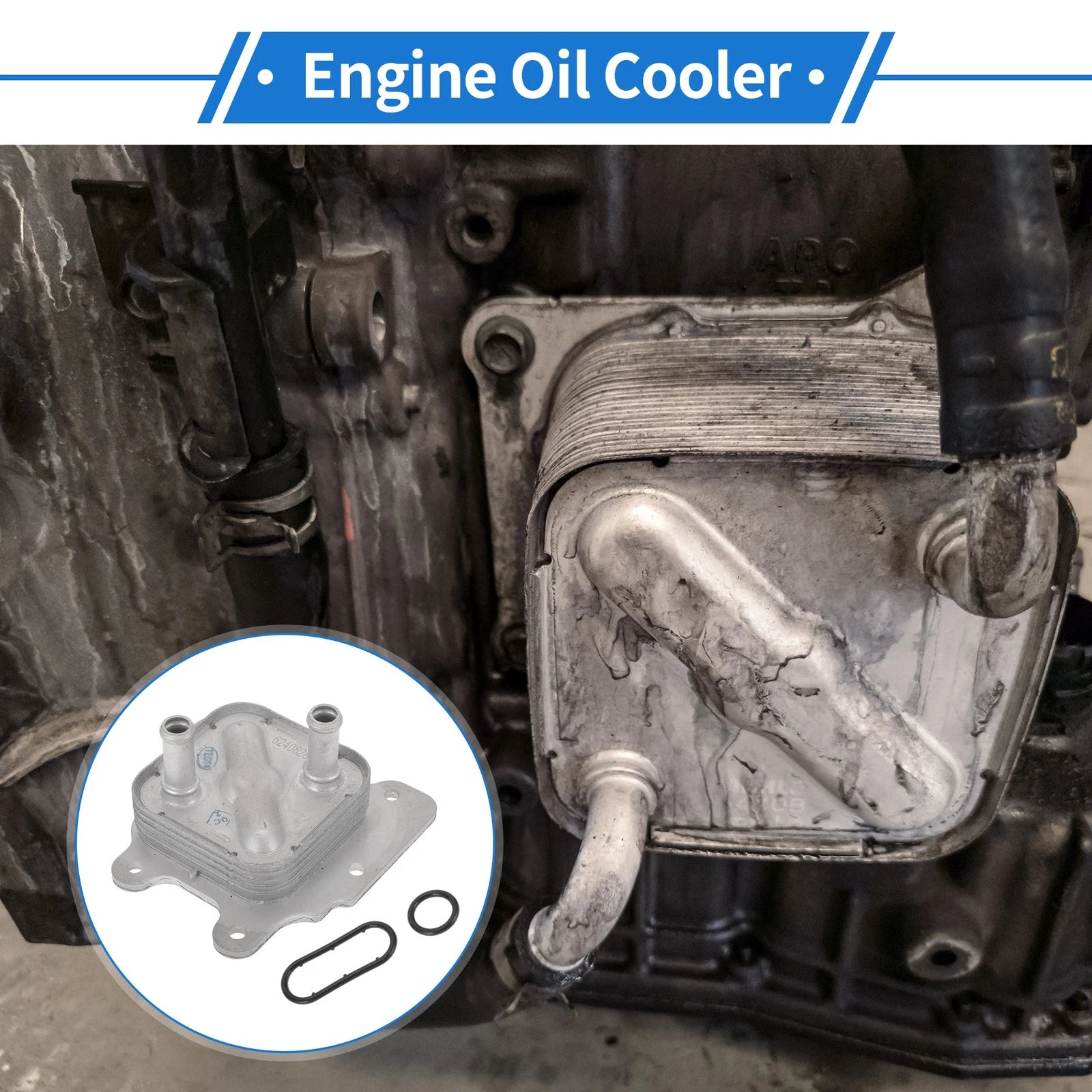 Engine Oil Cooler for Nissan Rogue Altima (2014–2020) No. 213053TA2A