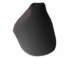 Carbon Fiber Automatic Shift Boot Cover for BMW E60 (2004–2007) Red Stitch