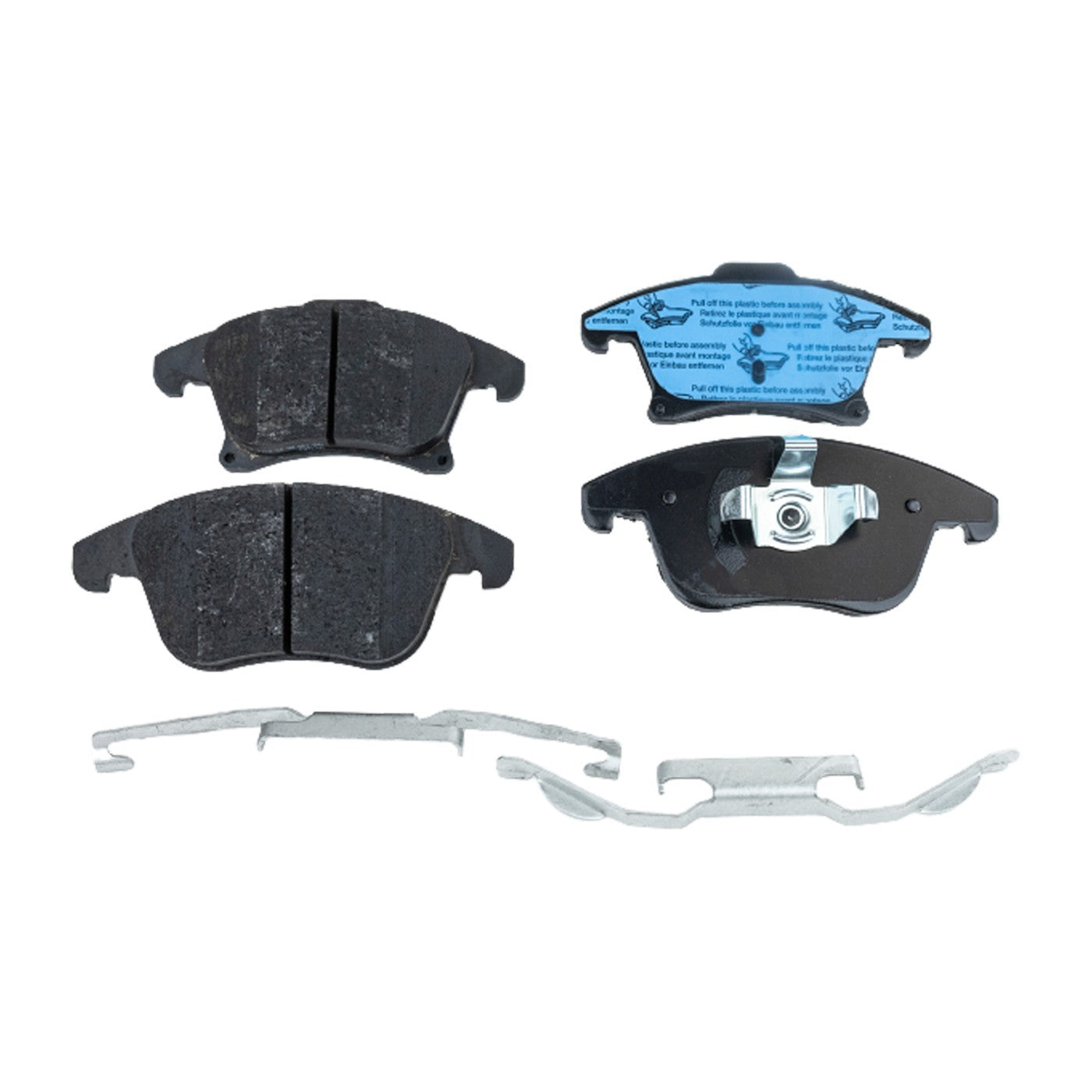 Set of 4 Ceramic Brake Pads for Ford Fusion Lincoln MKZ (2013–2020)