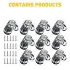 20X 2-LED Oval White Side Marker Lights for Truck Trailer (Waterproof)