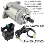 Starter with Relay & Key Switch for Suzuki KingQuad 400 2WD (2008–2009)