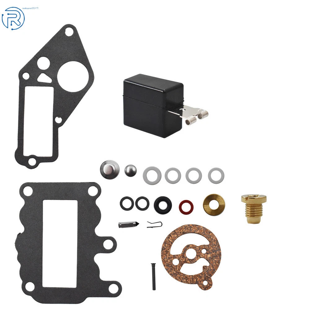 Carburetor Kit with Float for Johnson Evinrude Outboard 9.5 (1964–1973)