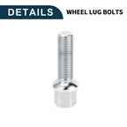 10 Pcs M14x1.5mm Ball Seat Wheel Lug Bolt 40mm Shank for Volkswagen Audi 