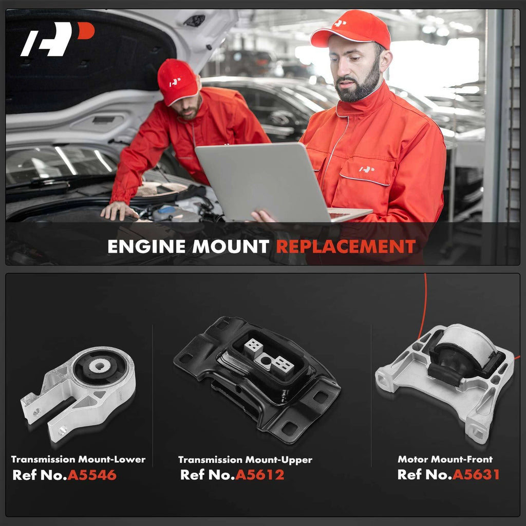 3X Engine Motor & Transmission Mount for Ford Focus ST (2013-2018)