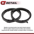 Set of 2 Speaker Spacer Ring Adaptors for Honda CRZ (2011–2016) 6.5" ABS