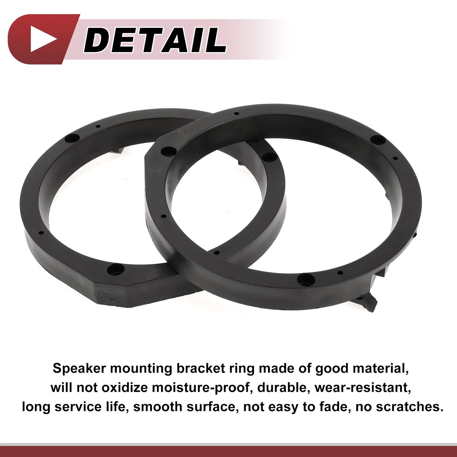 Set of 2 Speaker Spacer Ring Adaptors for Honda CRZ (2011–2016) 6.5" ABS