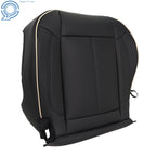 Passenger Front Bottom Side Cushion Cover for Hummer H3 (2006-2010) Black Leather