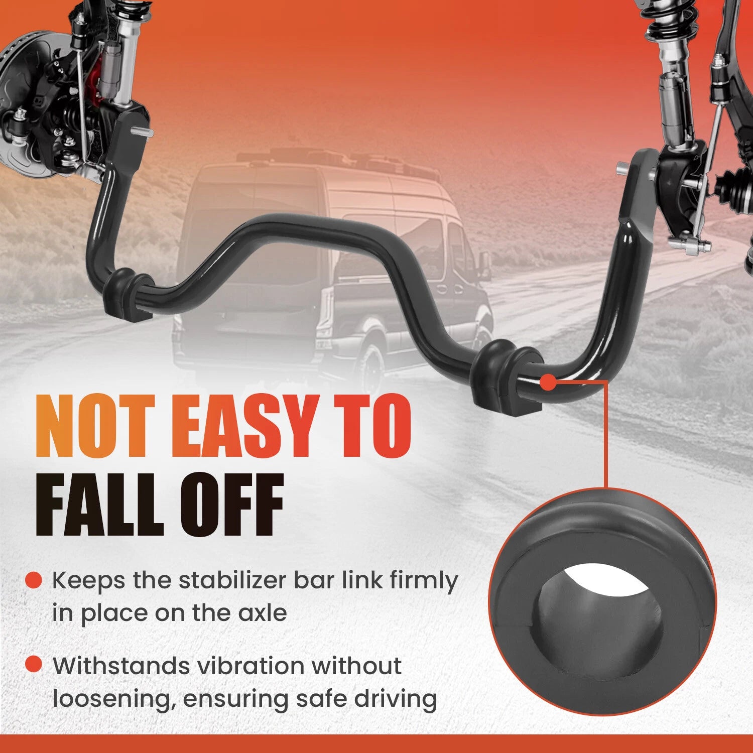 Rear Sway Bar Kit for Dodge Sprinter 3500/4500 (2019–2023)