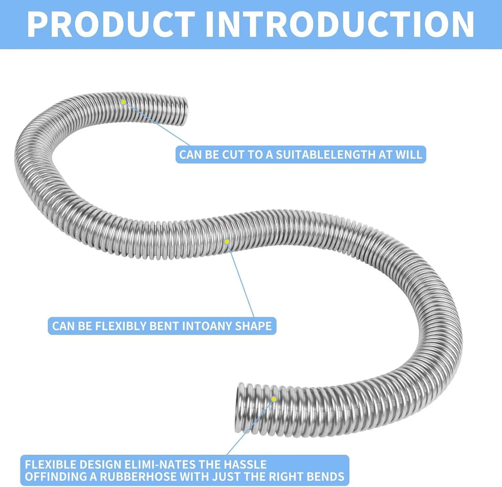 48" Stainless Steel Radiator Flexible Coolant Water Hose Kit