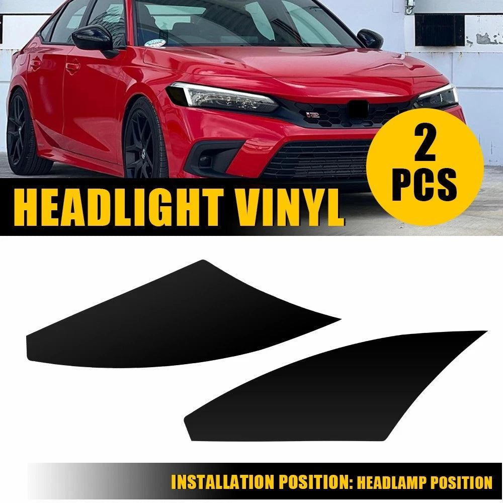 Set of 2 Smoke Vinyl Tint Overlays for Civic (2022–2025)