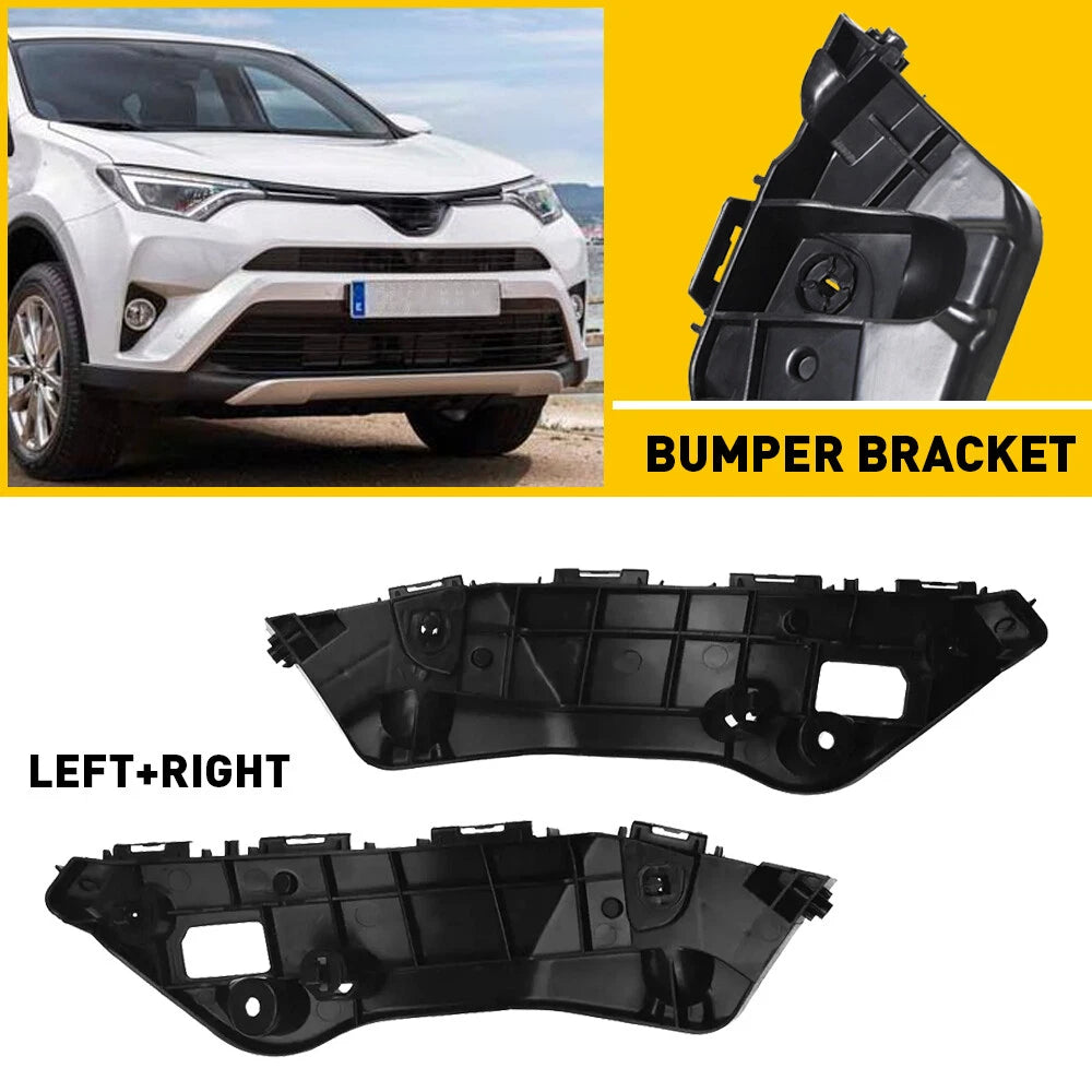 Set of 2 Front Bumper Support Spacer Brackets for Toyota RAV4 (2016–2018)