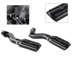 Black Rear Passenger Pedal Mounts for Harley Touring Electra Glide (93-24)