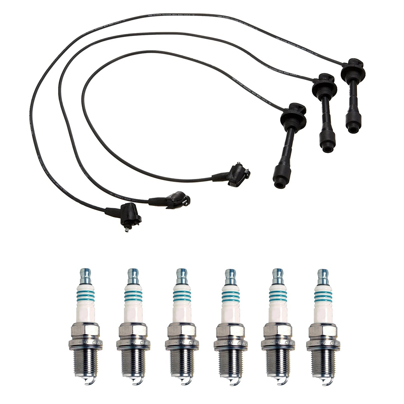 Denso Wire Set & Iridium Power Spark Plugs Kit for Lexus 3.0L V6
