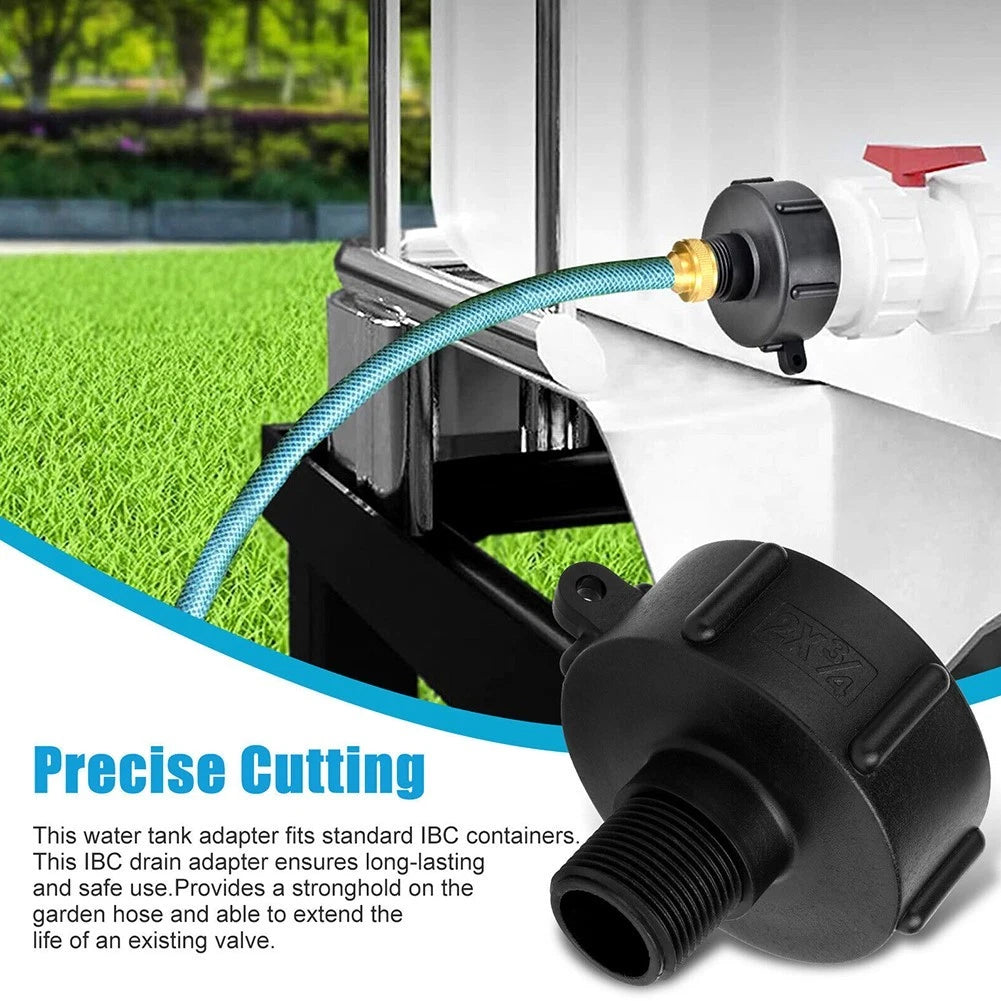 IBC Tote Tank Water Adapter Coarse Thread Connector for Garden Hose