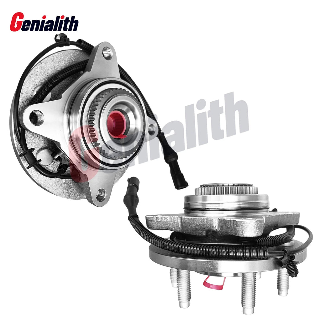 Set of 2 Front Wheel Hubs and Bearing Assembly 515046 for Ford F-150 (2004–2005)