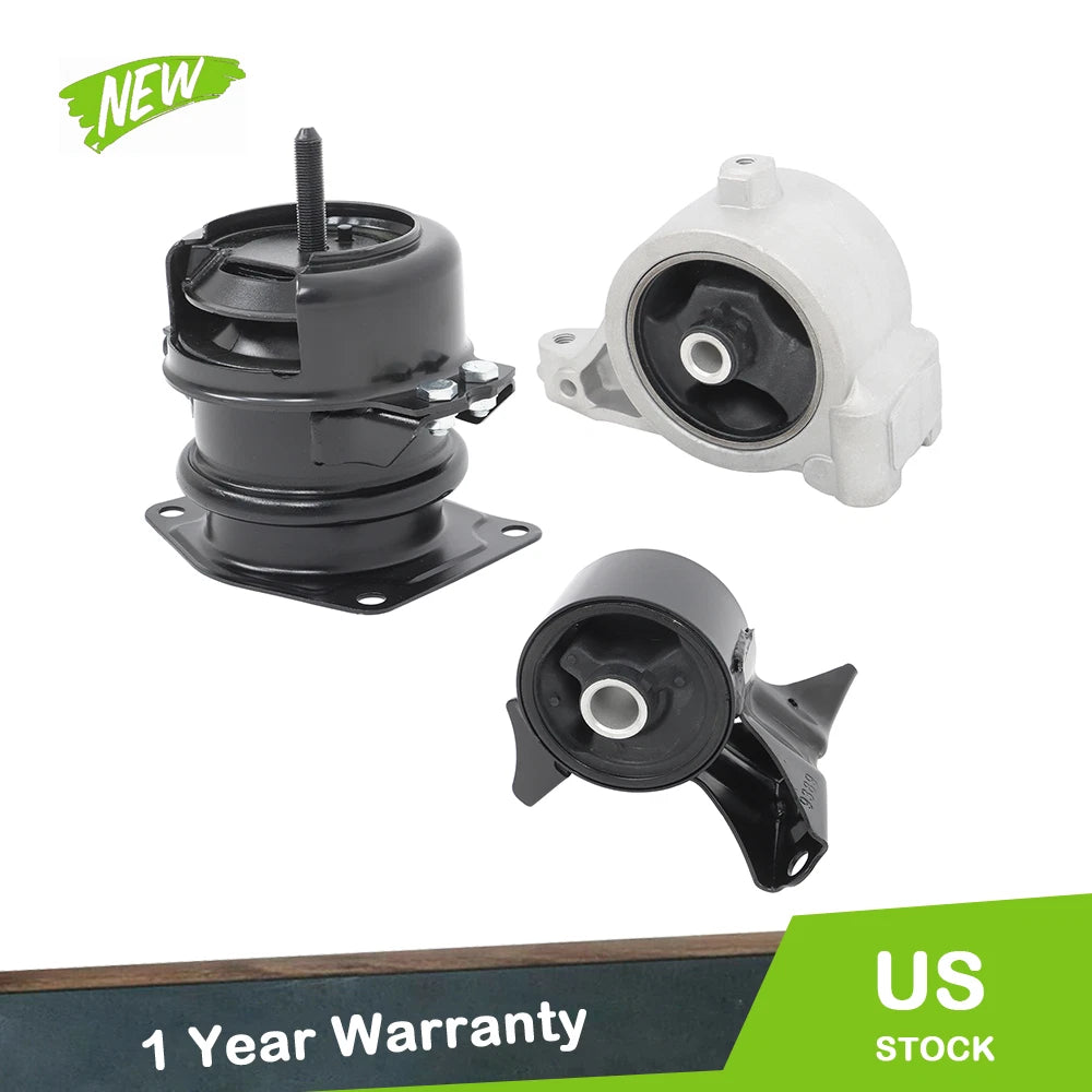 Set of 3 Engine Motor Mounts for Honda Pilot (2005–2008) / Acura MDX (2003–2006)