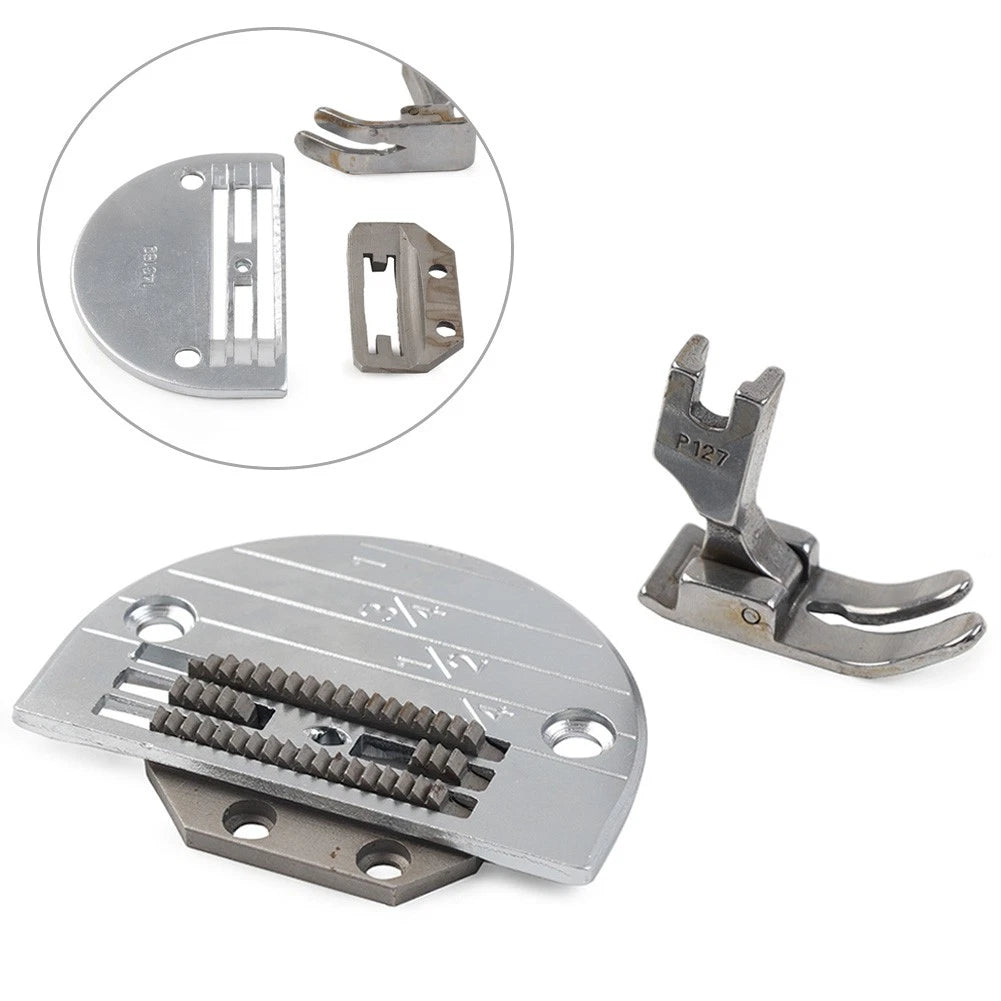 Heavy Duty Needle Plate, Feed Dog, Presser Foot for Juki, Consew, Singer