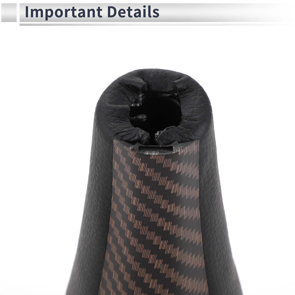 6 Speed Shift Knob for BMW X3 (2004–2020) Plastic Brown Black