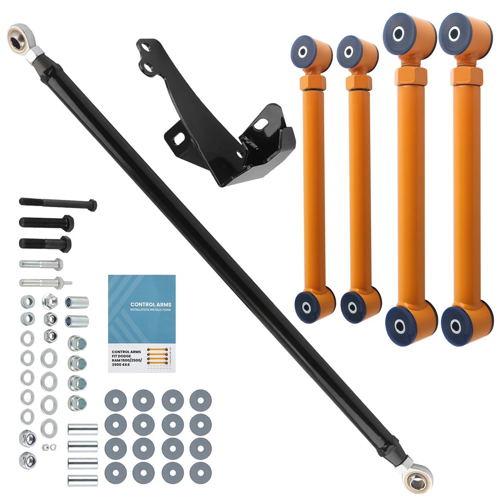 Control Arms Set & Track Bar for Dodge Ram 2500 3500 4X4 (1994–2002)