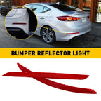 Set of 2 Rear Bumper Reflectors for Hyundai Elantra (2017–2018)