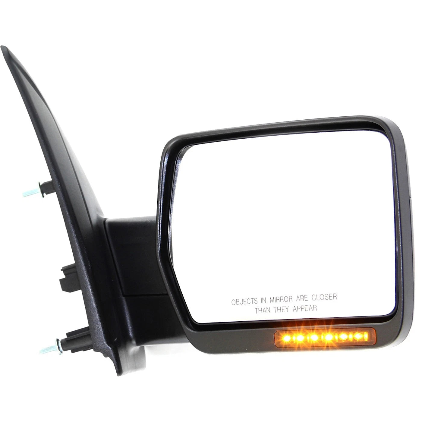 Power Mirror Set of 2 for Ford F-150 (2009–2010) Black Manual Folding Heated