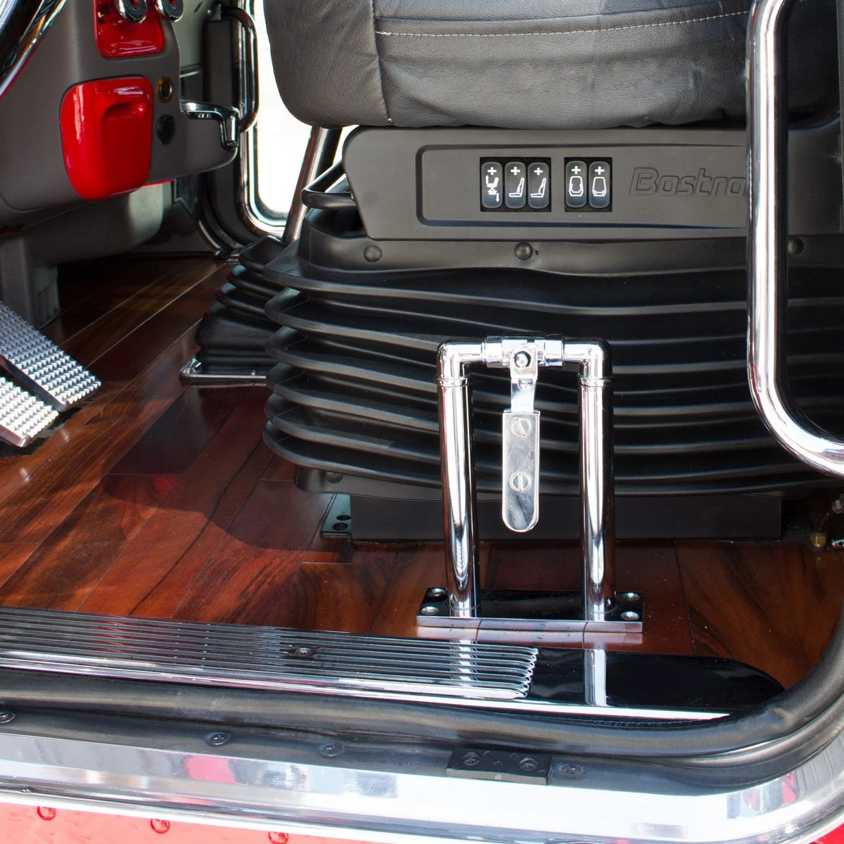 11 Inch Train Horn Stand Heavy Duty Interior Floor Mount for Chrome Hooper (—)