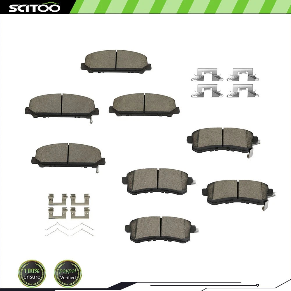 Set of 4 Ceramic Brake Pads for Infiniti QX56 (2011–2013)