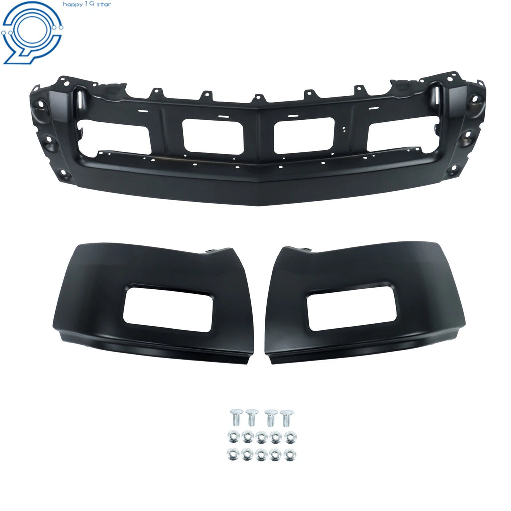 Black Steel Front Bumper for Chevy Silverado 1500 (2014–2015) W/O Sensor Holes