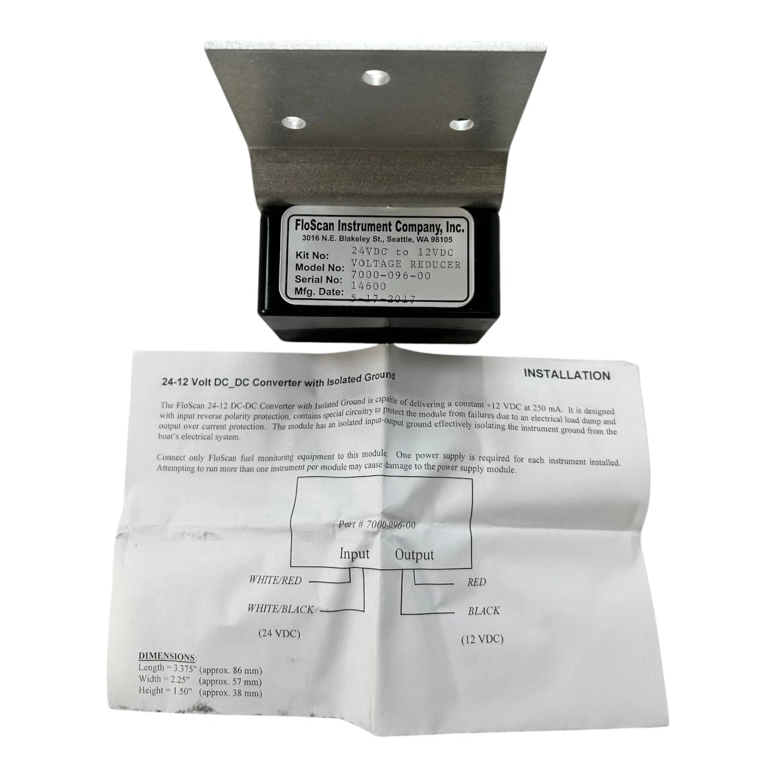 Floscan N20D-231-2K Diesel Fuel Flow Monitoring System for Series K (OEM)