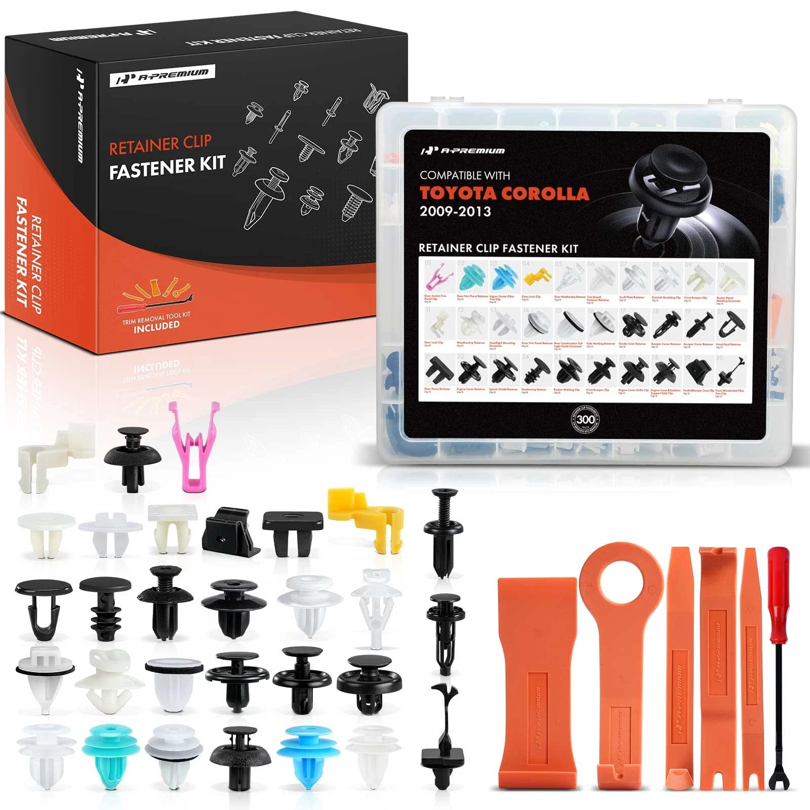 Rocker Panel Wheel Opening Molding Retainer Clip Kit for Toyota (300Pcs  )