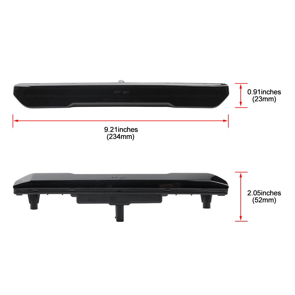 Set of 2 Smoked Amber LED Side Marker Lights for GMC Sierra HD 2500 3500 (2020–2024)