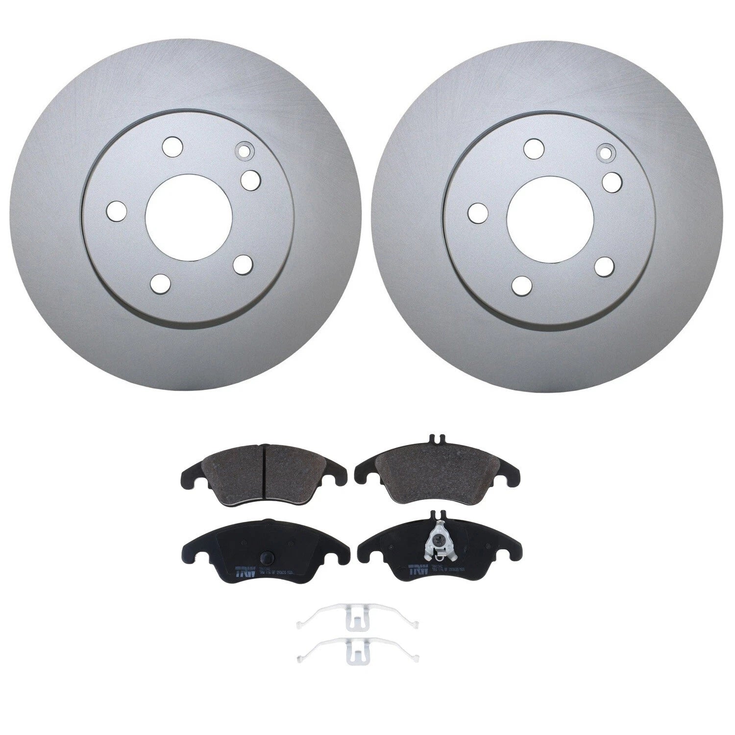Front Brake Kit 295mm Disc Rotors & TRW Low-Met Pads for MB W204 C250 W212 E250 (2007–2016)