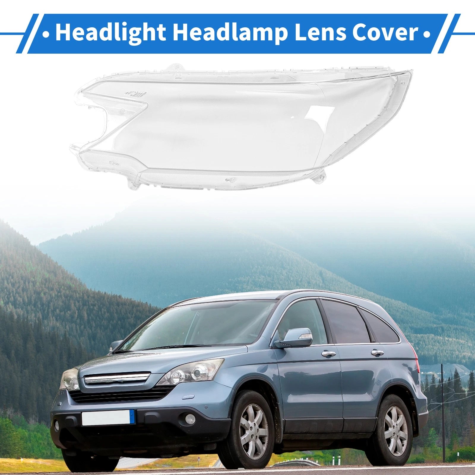 Headlight Lens Cover for Honda CR-V (2012–2014) PC Clear