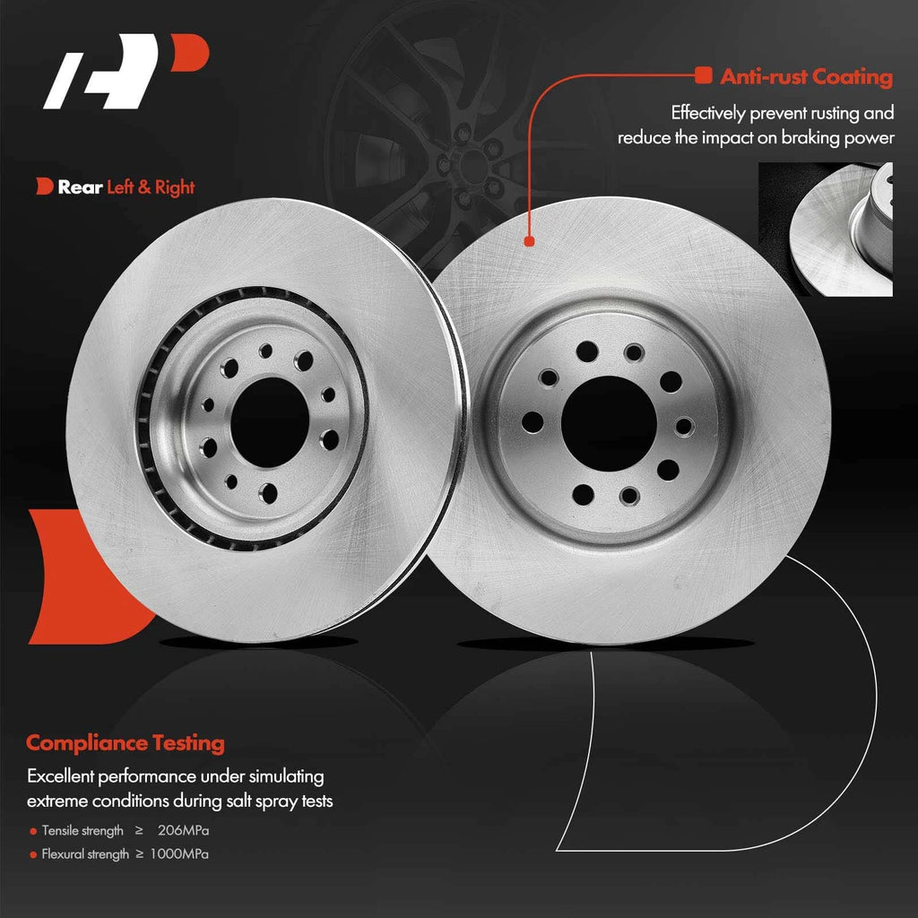 Disc Brake Rotor & Ceramic Pad Set for Chrysler Jeep Cherokee