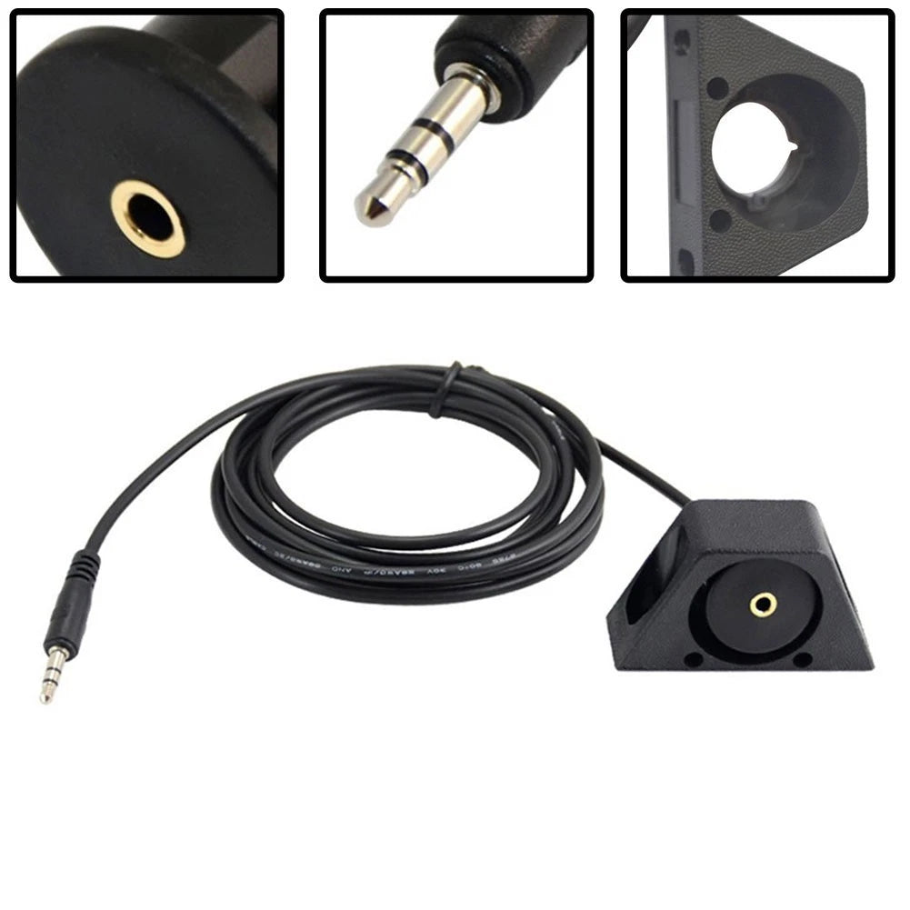 AUX Extension Flush Mount Male to Female for Car Boat Truck Dashboard 1M