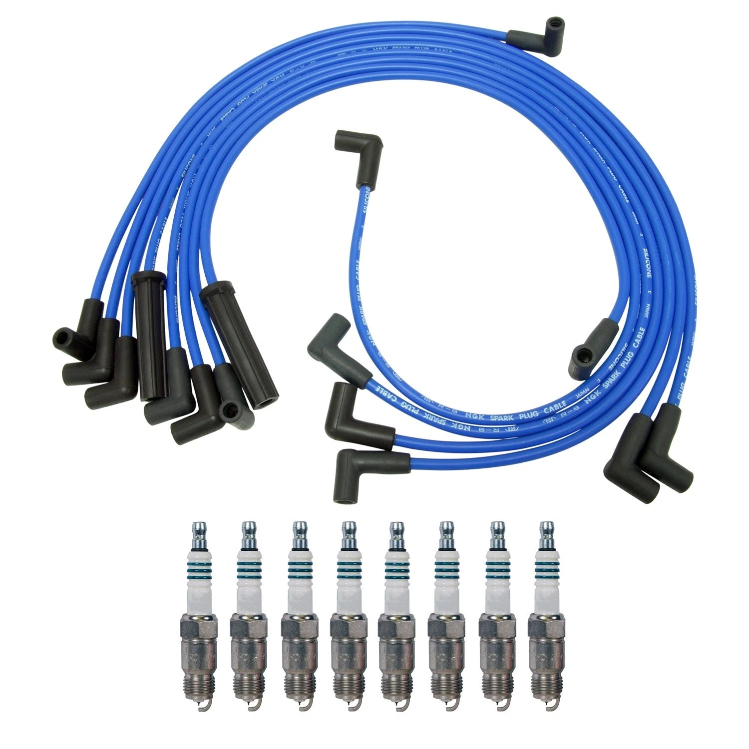NGK 8mm Wire Set & Denso Iridium Spark Plug Kit for C20 C2500 Jimmy K1500 K5