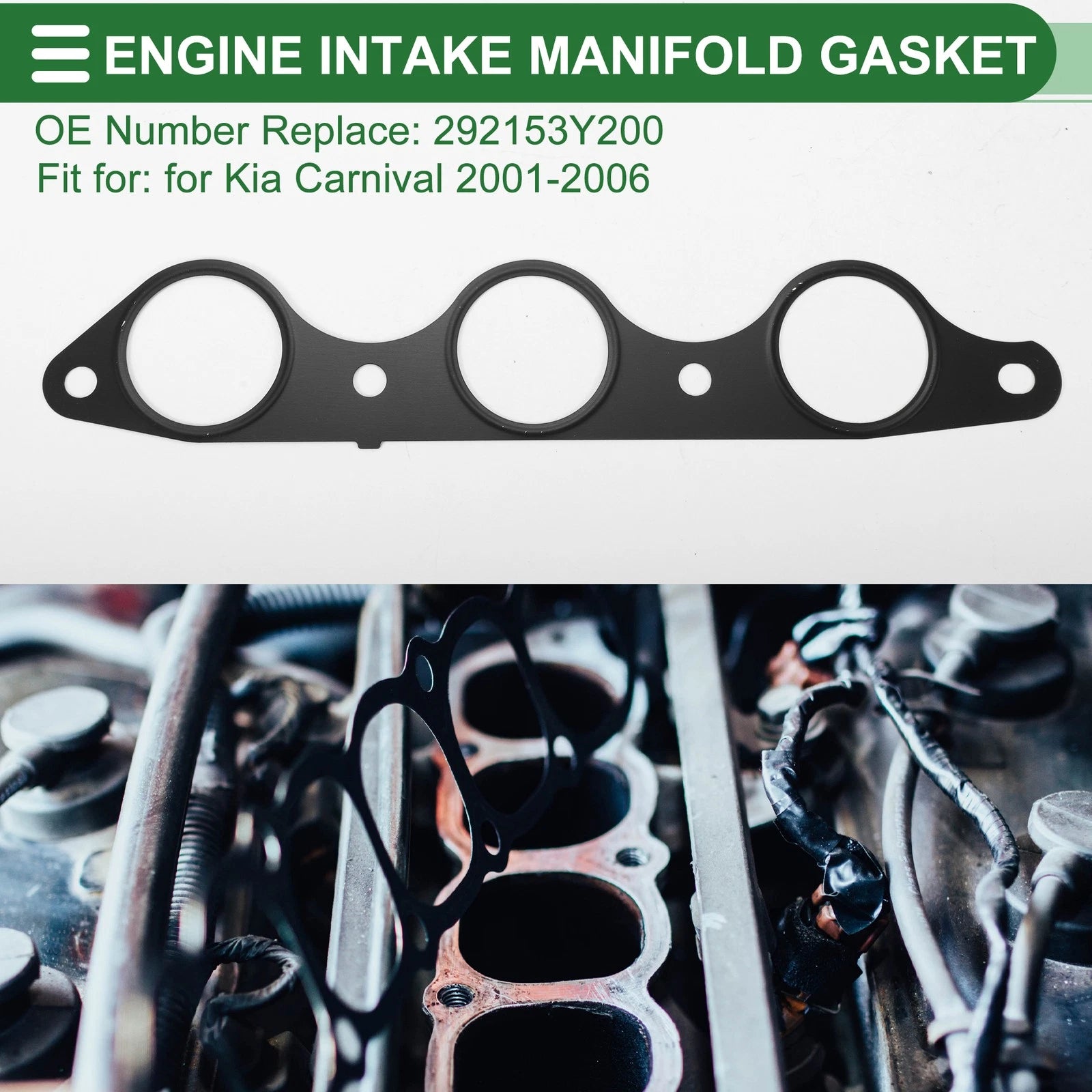 Engine Intake Manifold Gasket for Kia Carnival (2001–2006) No. 292153Y200