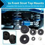 2X Strut Top Mount & Bearing for Honda Jazz GD1 GD3 GE6 GE8 City GM2