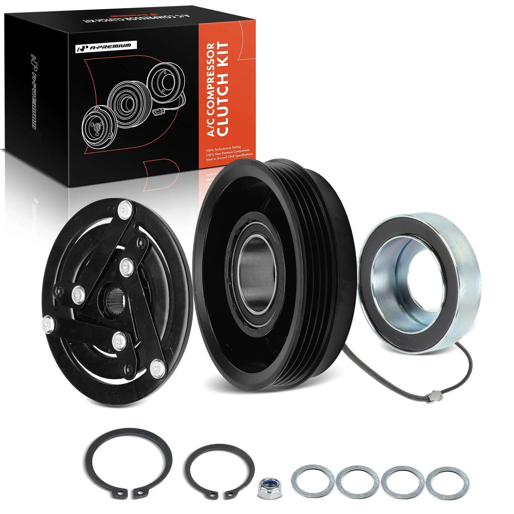 A/C Compressor Clutch Kit with 4-Groove Pulley for Chevrolet Spark (2013–2019)