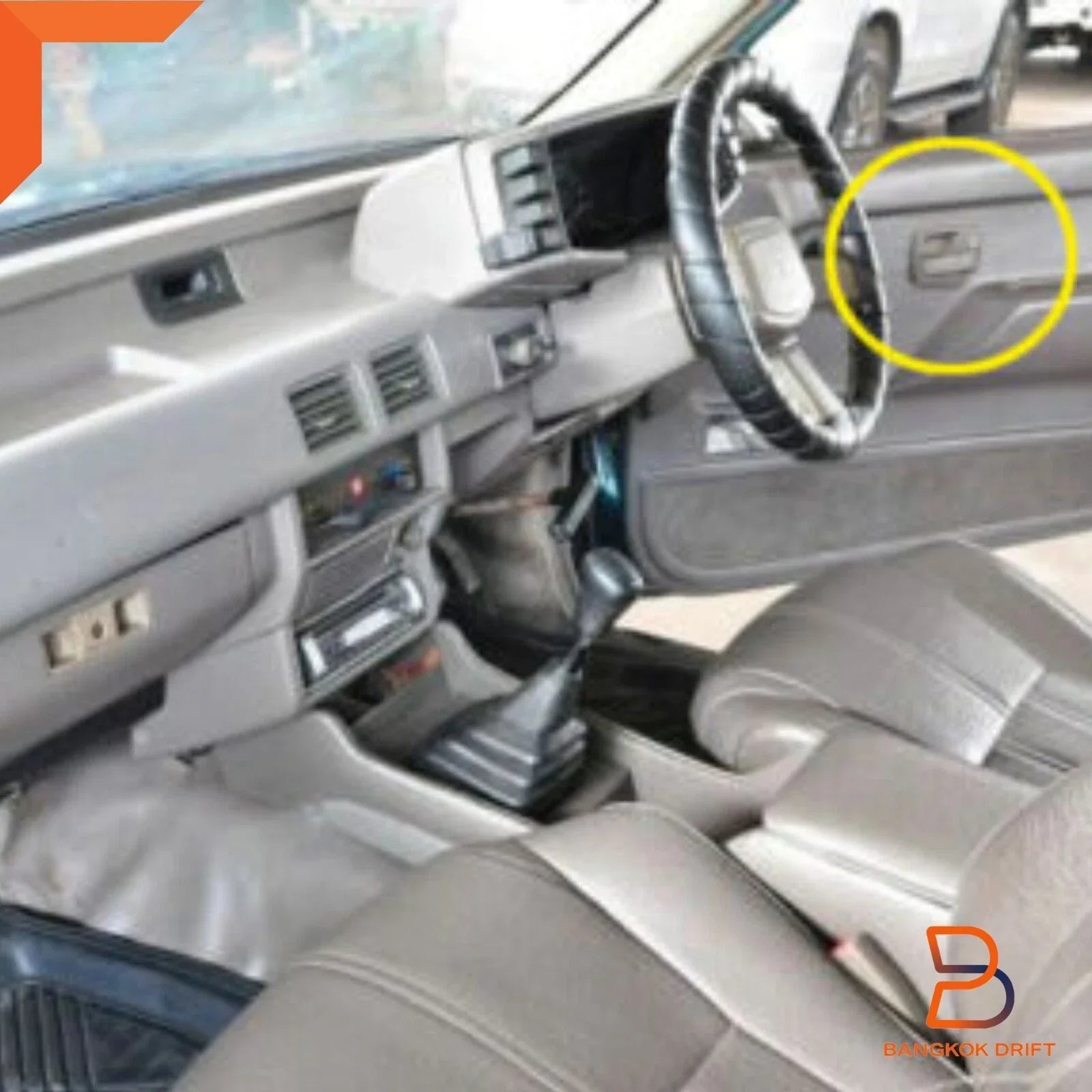 Light Grey Inner Door Handle Pair for Holden Rodeo TF (80-03)