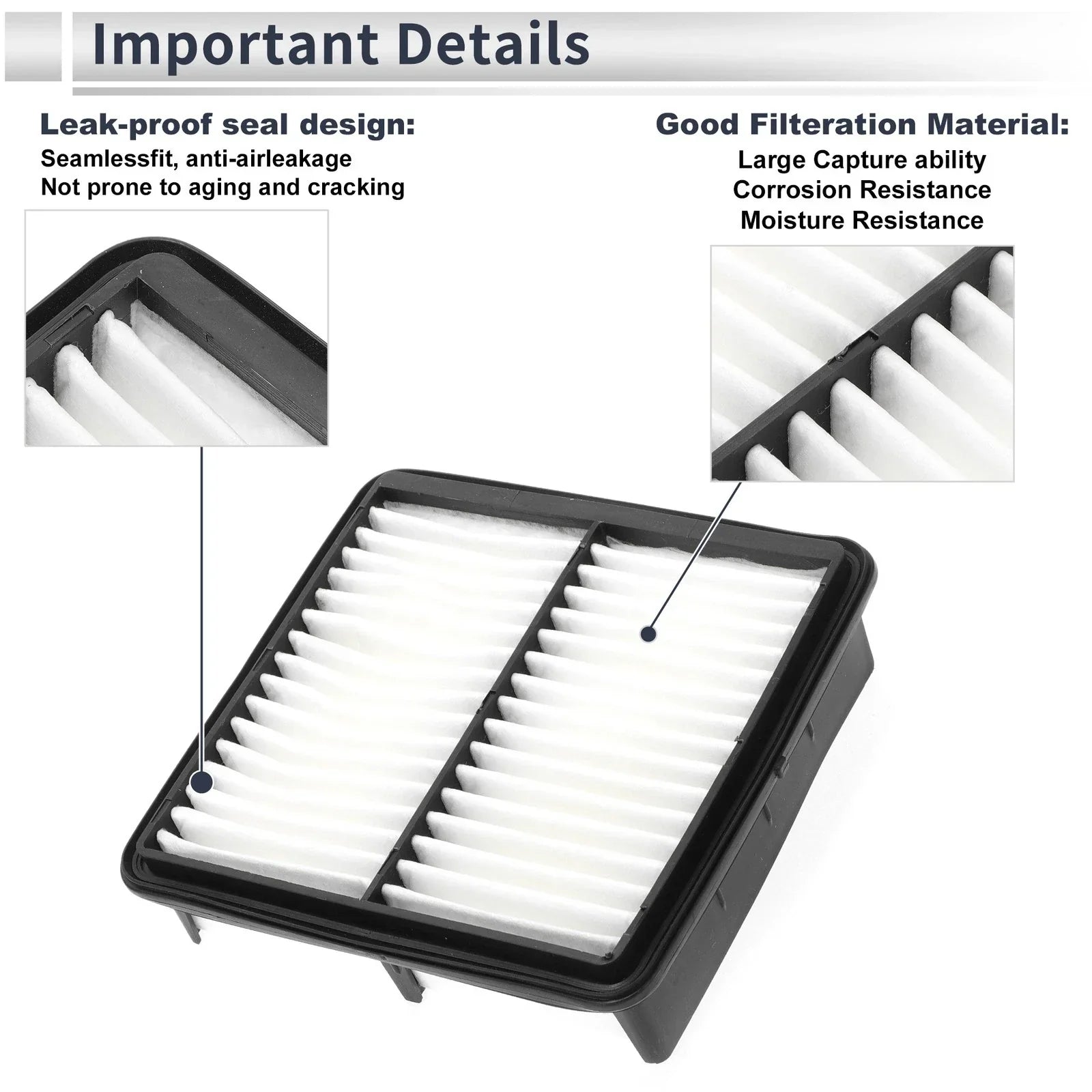 Engine Air Filter for Hyundai Elantra (2007-2010) - 1 x Quality Replacement