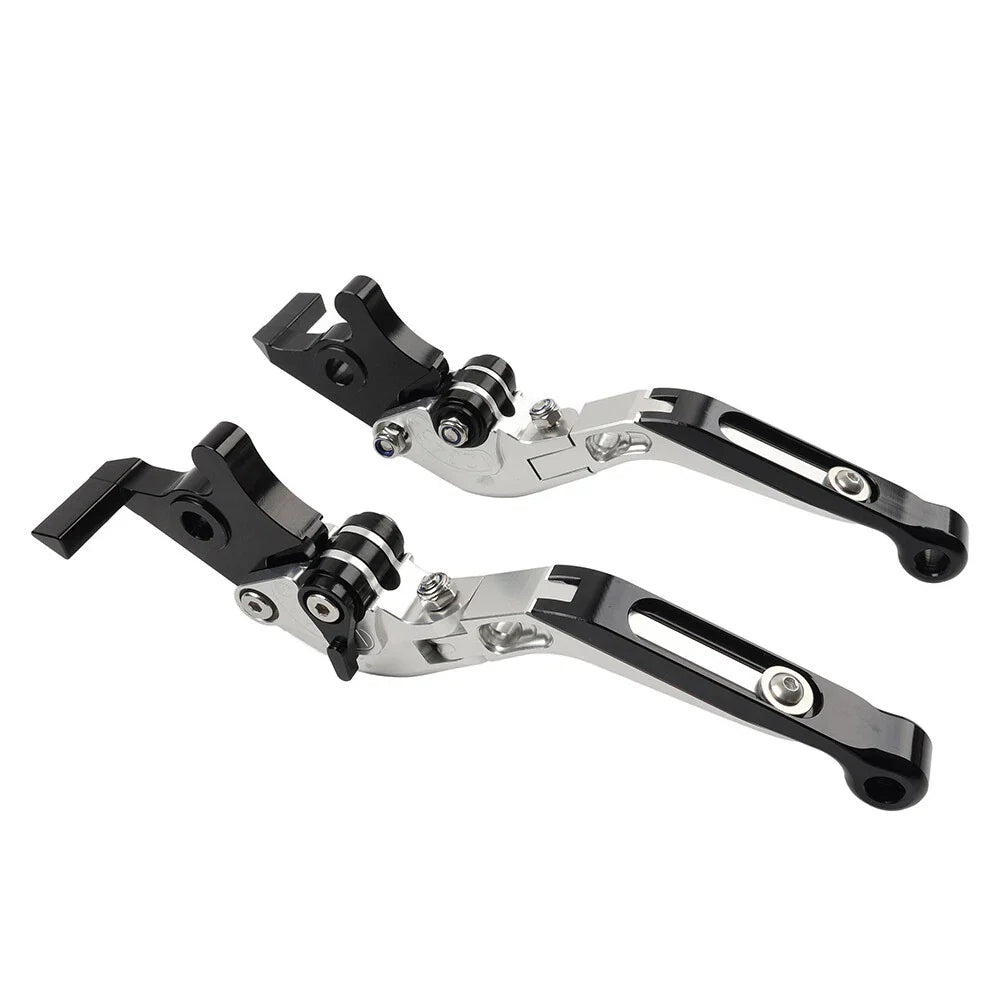 Silver Extendable Brake Clutch Levers for BMW F800GS/Adventure, F800R (08-18)