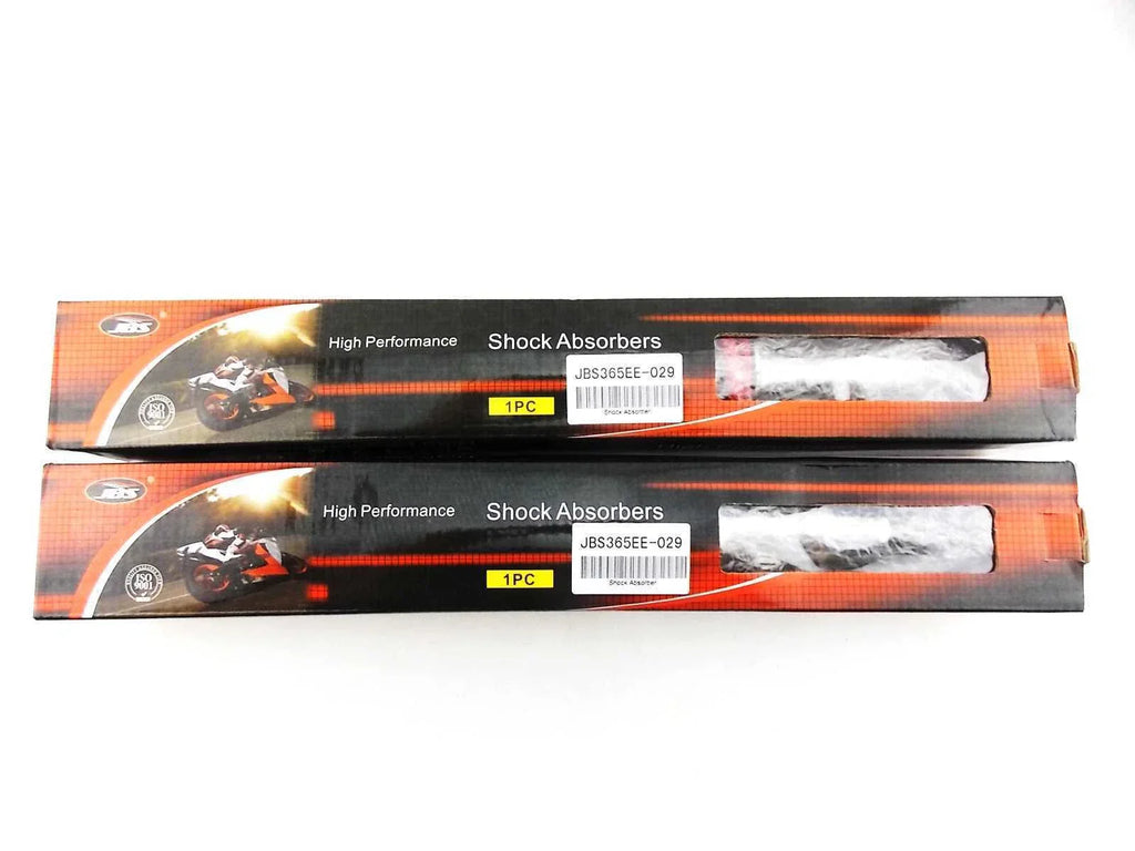 365mm JBS Red/Chrome Shock Absorbers for Kawasaki F8 250 Bison