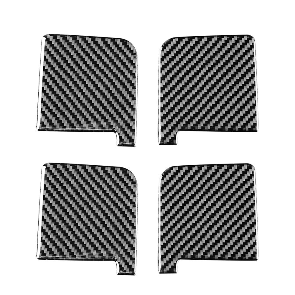 Inner Door Handle Bowl Cover Trim for Toyota Tundra (2014–2021) Carbon Fiber Black