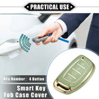 TPU Green 4 x Button Remote Keyless Key Fob Cover for Hyundai Elantra (2017-2023)