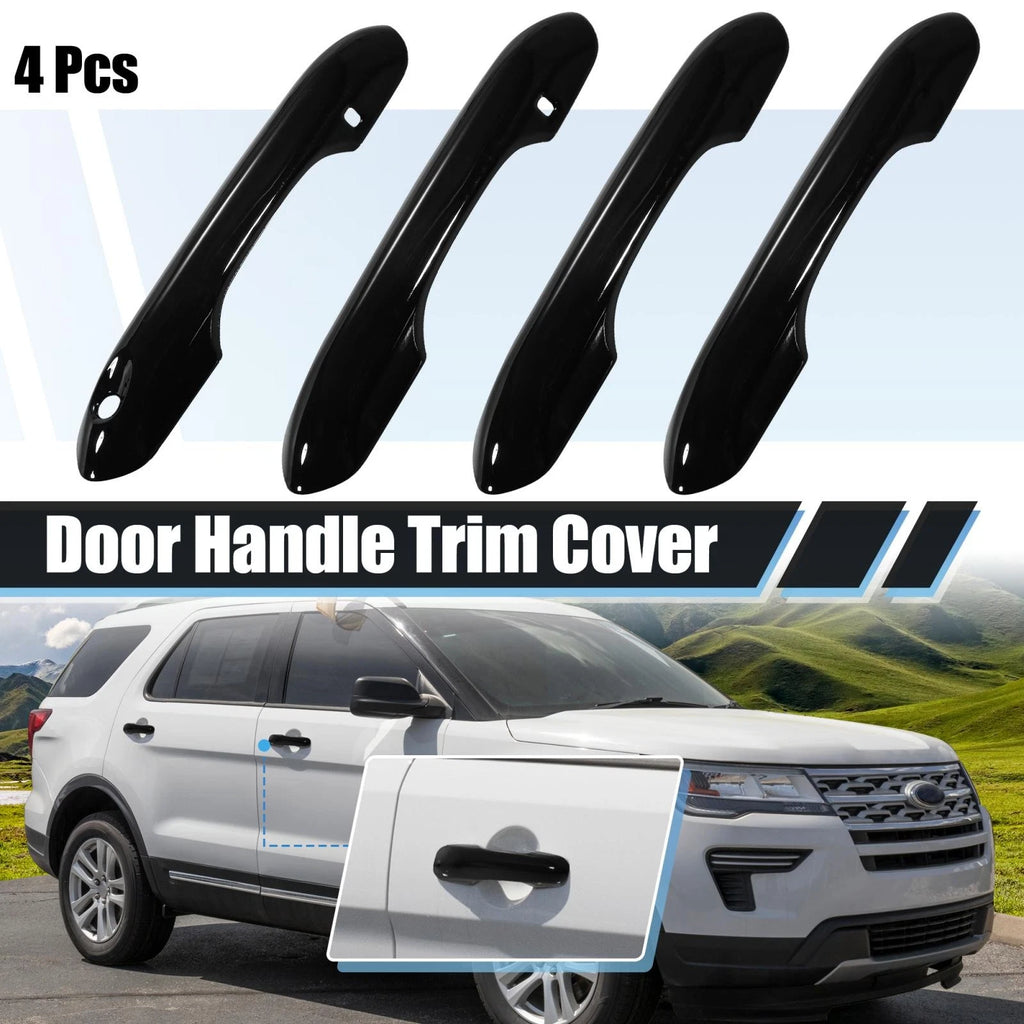 Set of 4 Side Door Handle Cover Trim for Ford Explorer (2020–2022) Black
